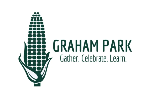 Graham Park logo. Gather. Celebrate. Learn