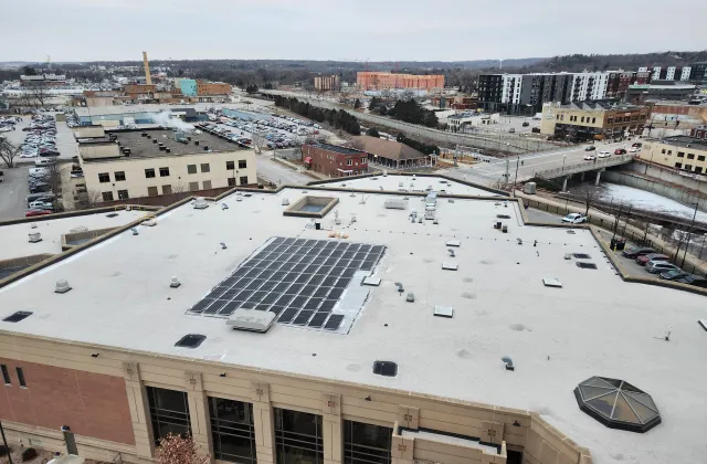 Completion of sustainable roofing projects on county buildings