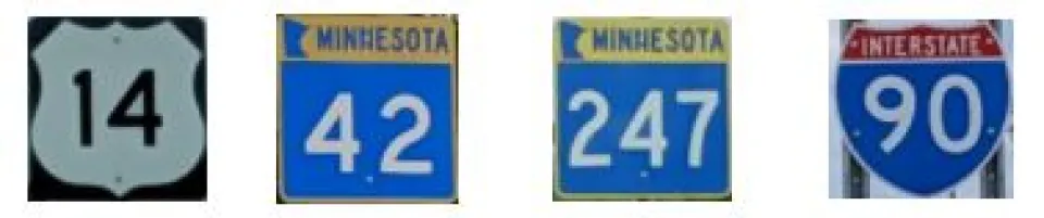 example of a road sign