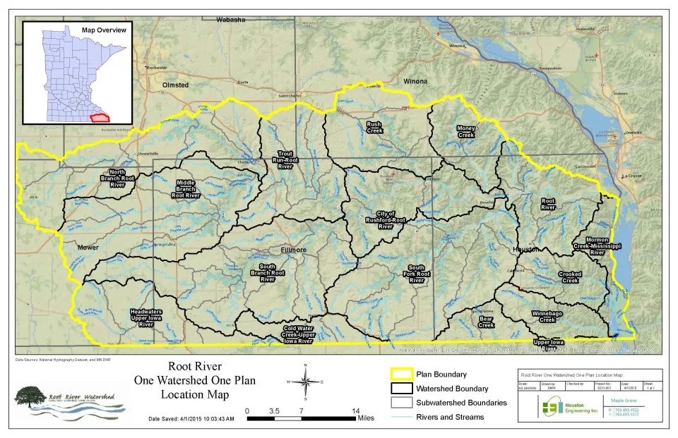 Root River General Location Map