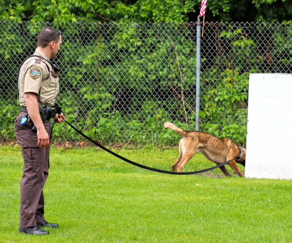 Deputy Nick Heimer and his partner K9 Ranger K9 Graduation