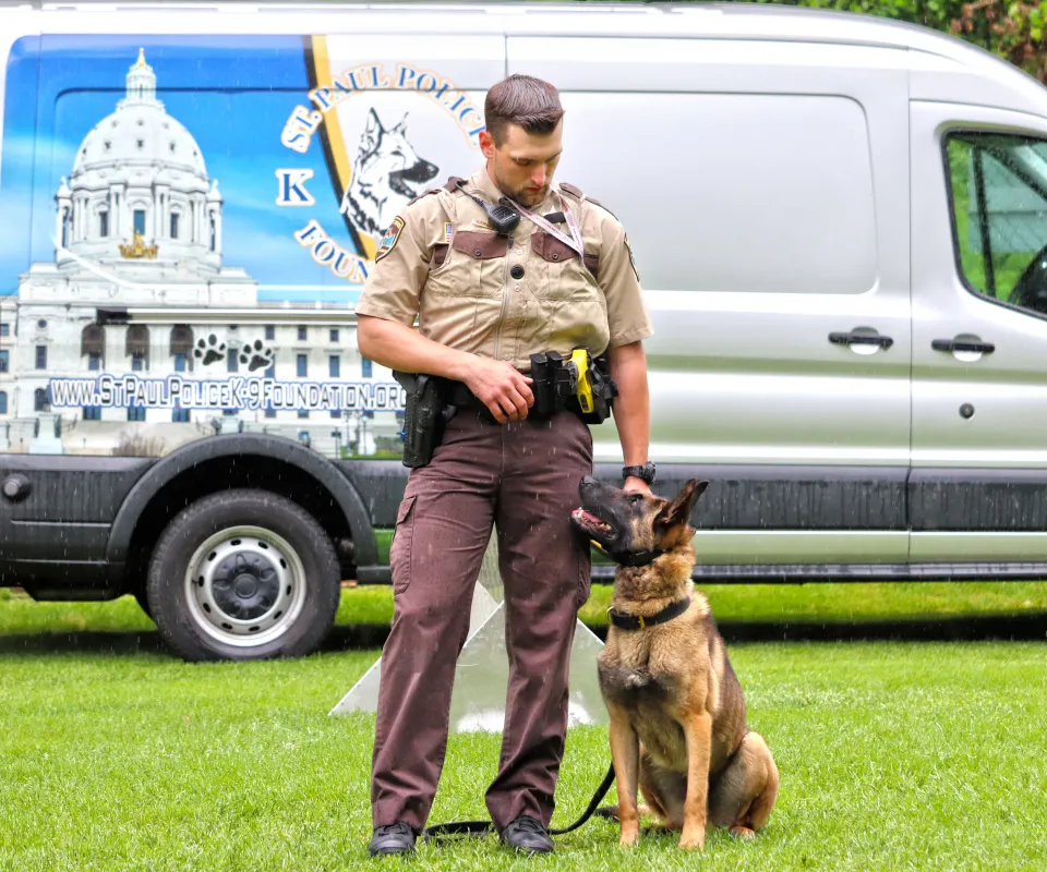 Deputy Nick Heimer and his partner K9 Ranger K9 Graduation