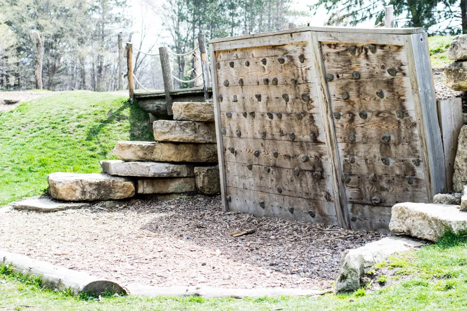 Climbing Wall at Oxbow Park