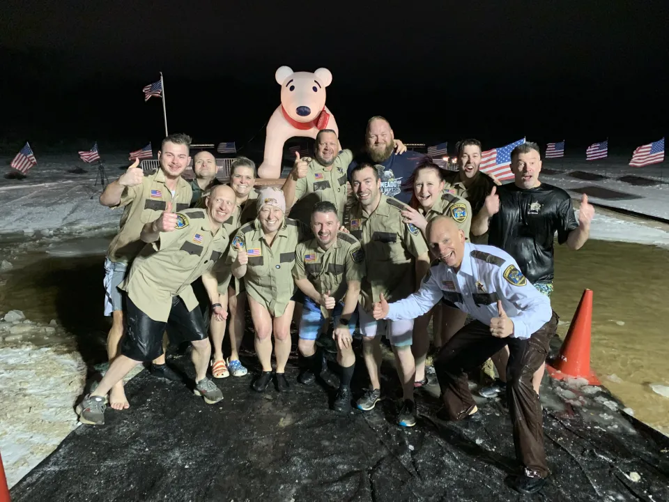 Sheriff's Office members following polar plunge