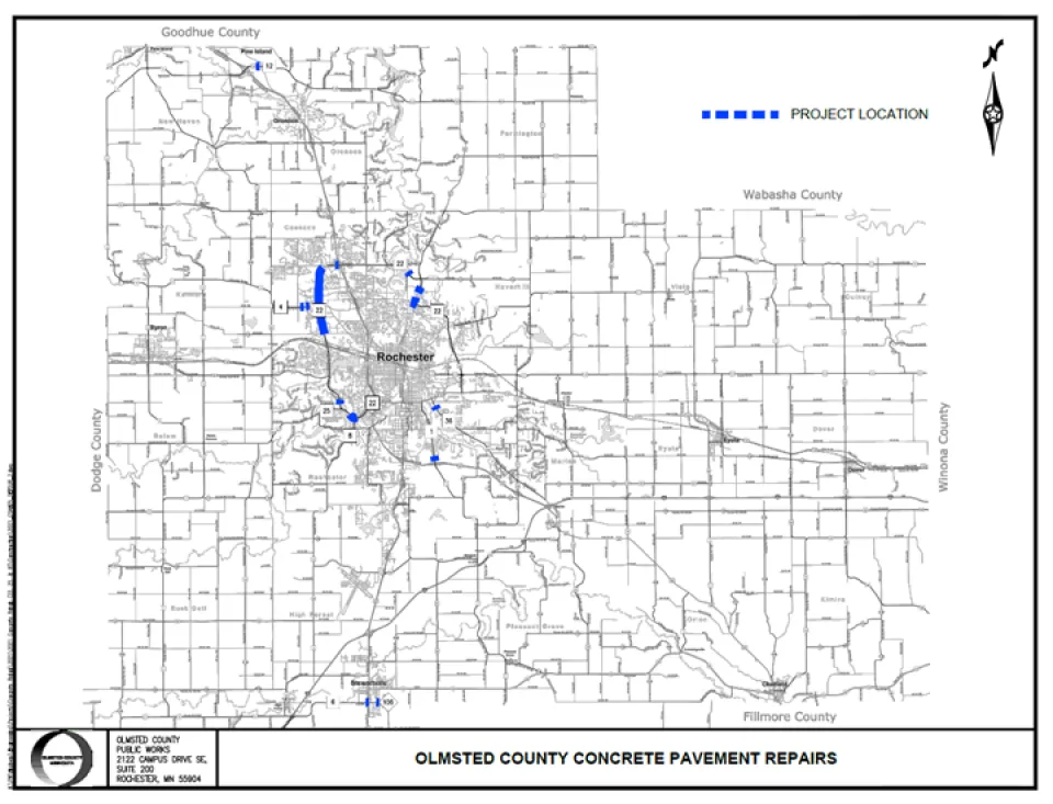 Concrete Replacement Project Map