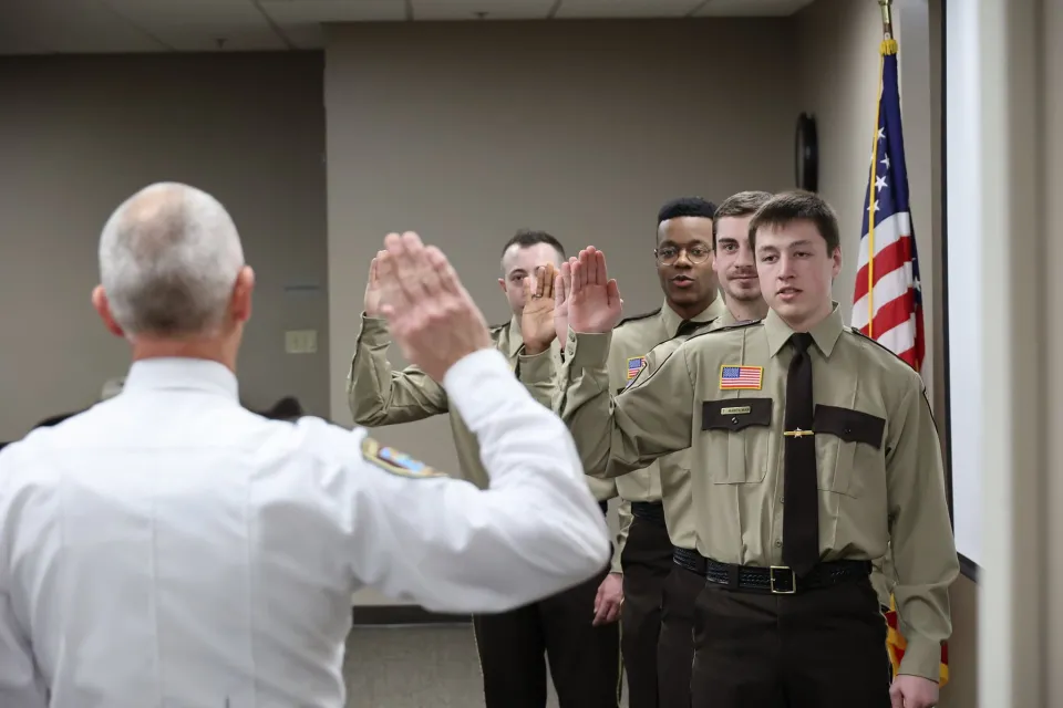 Sheriff swears in new staff