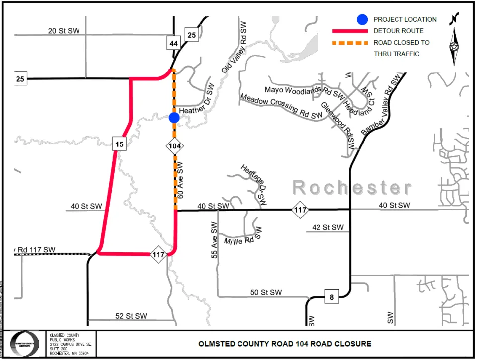 CR 104 Road Closure