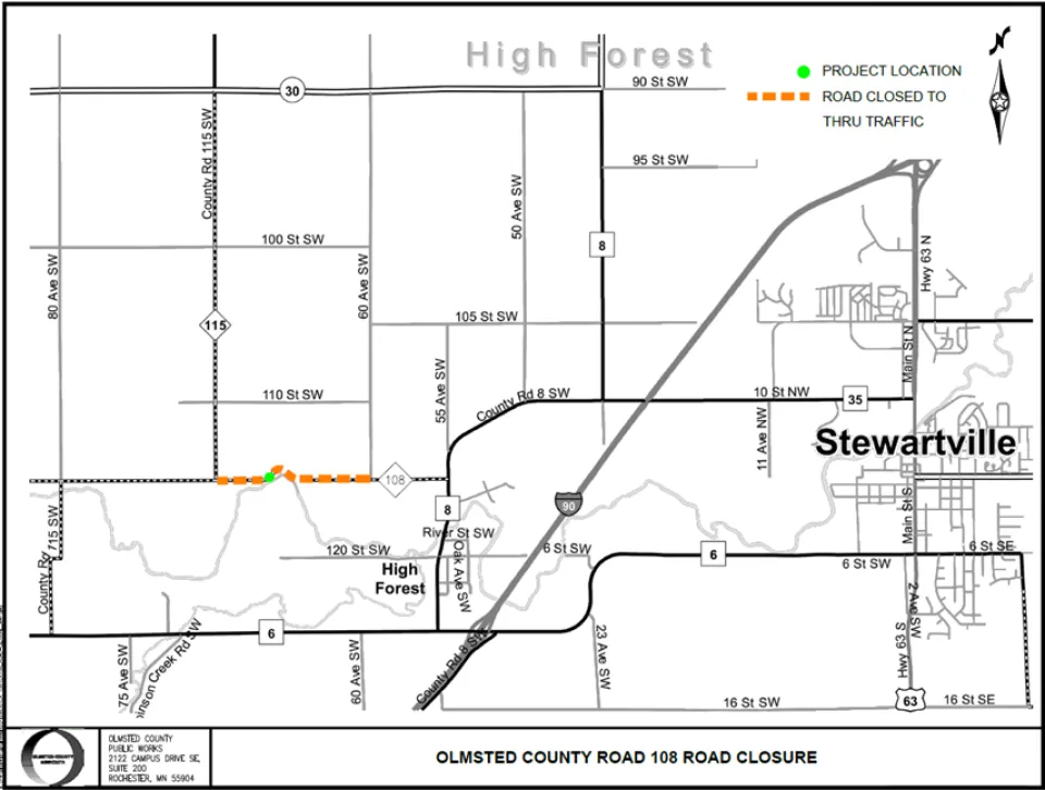 CR 108 Road Closure