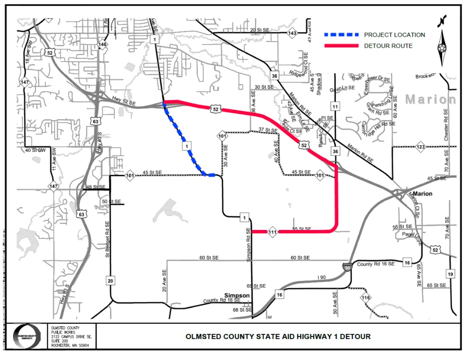 Project Map CSAH 1