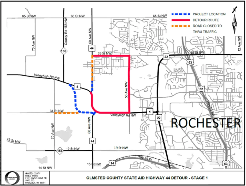 CSAH 44 Detour