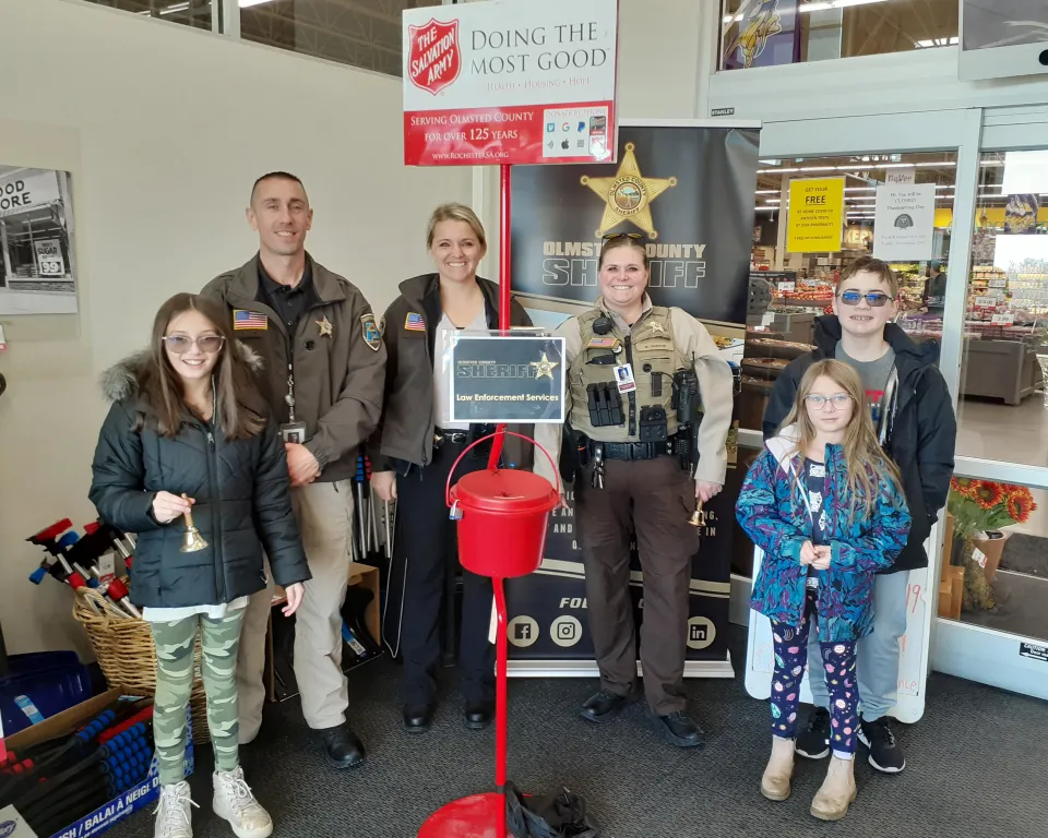 Members of Sheriff's Office bell ringing