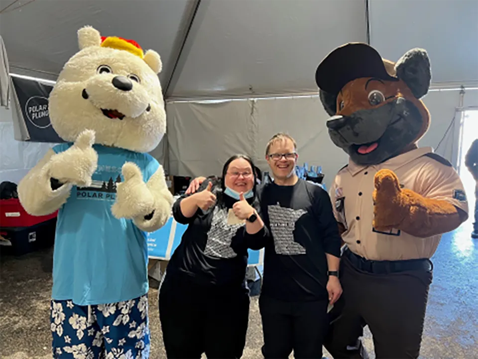 Special Olympics Athletes at Polar Plunge