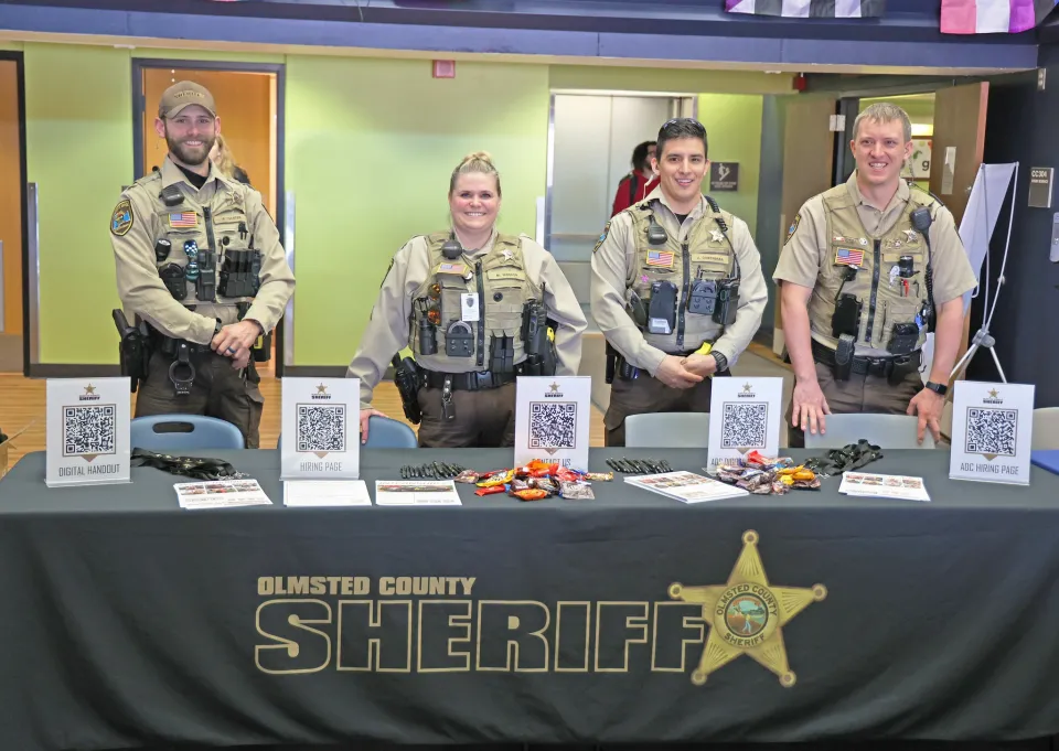 Sheriff's Office Recruiting at a Career Fair