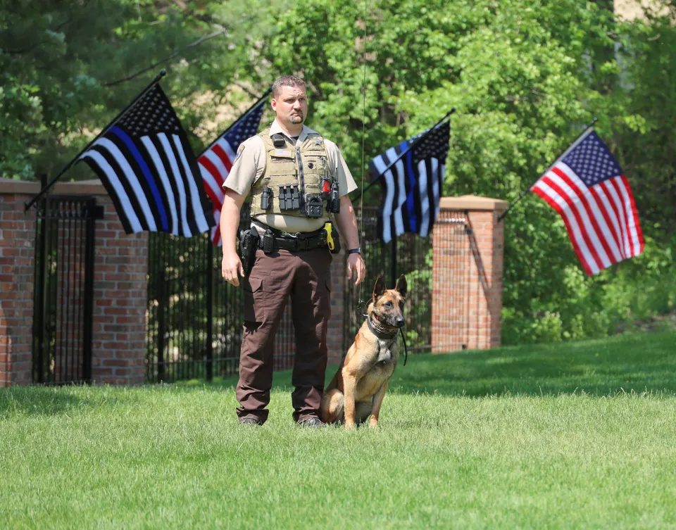 Deputy Heeren and K9 Bruno