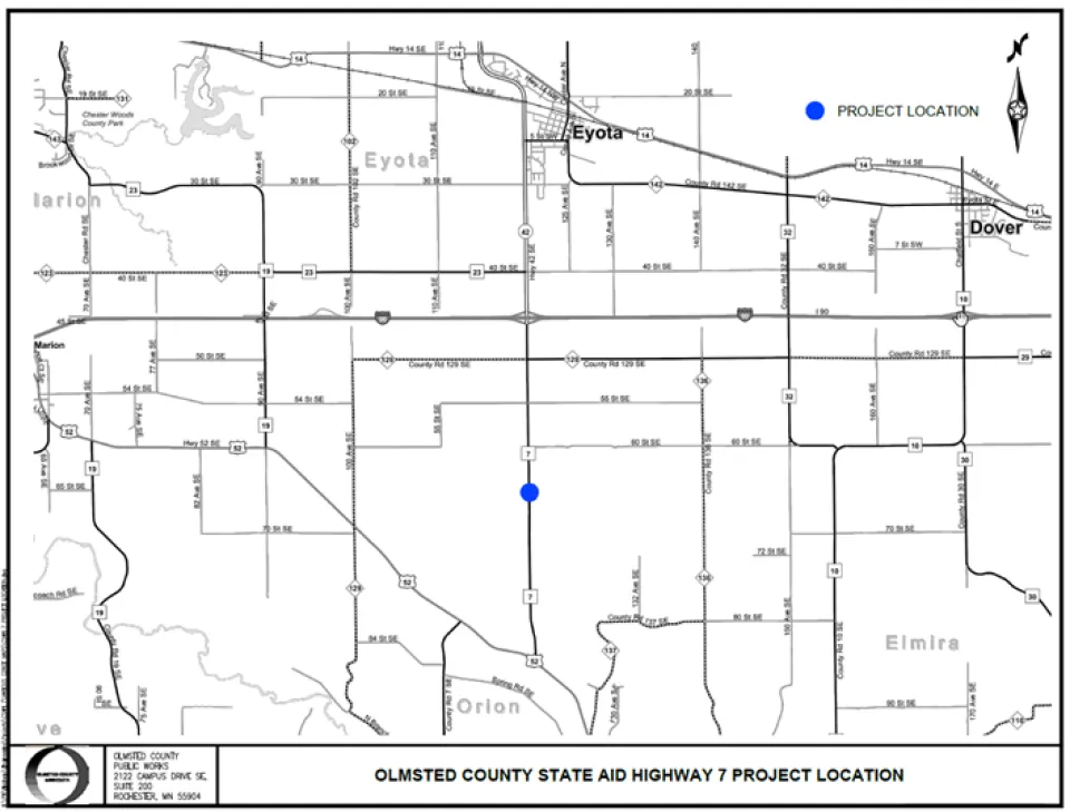 CSAH 7 project map