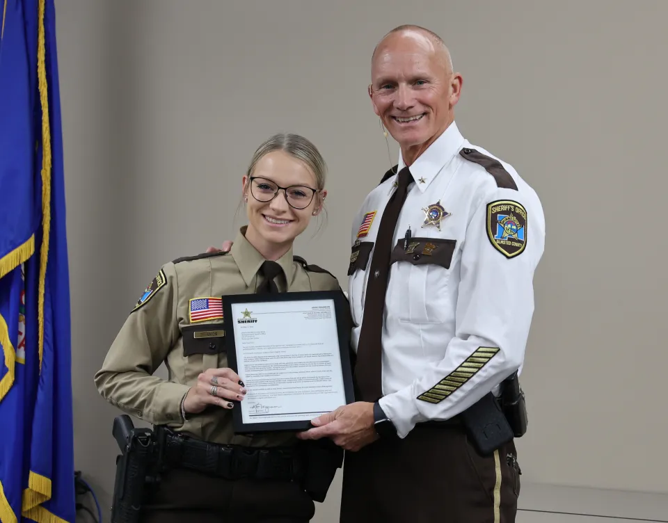 Deputy Amos with Sheriff Torgerson