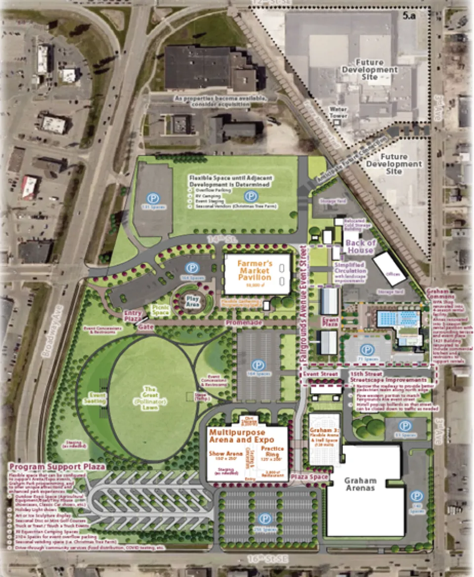 2023 Graham Park Master plan overview. Visit the Graham Park website for a downloadable version of the plan.