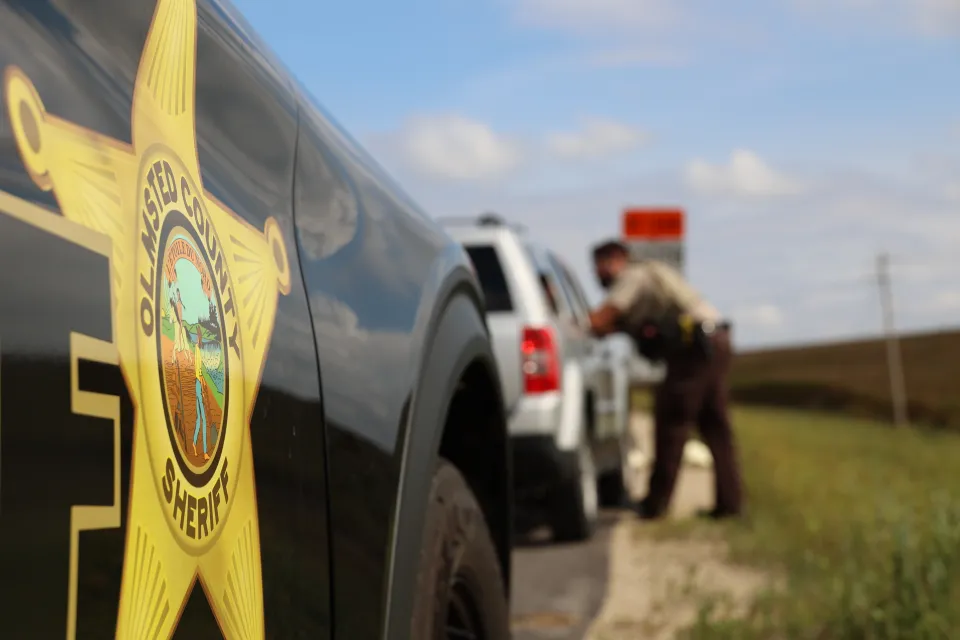 Traffic Stop featuring a deputy and squad