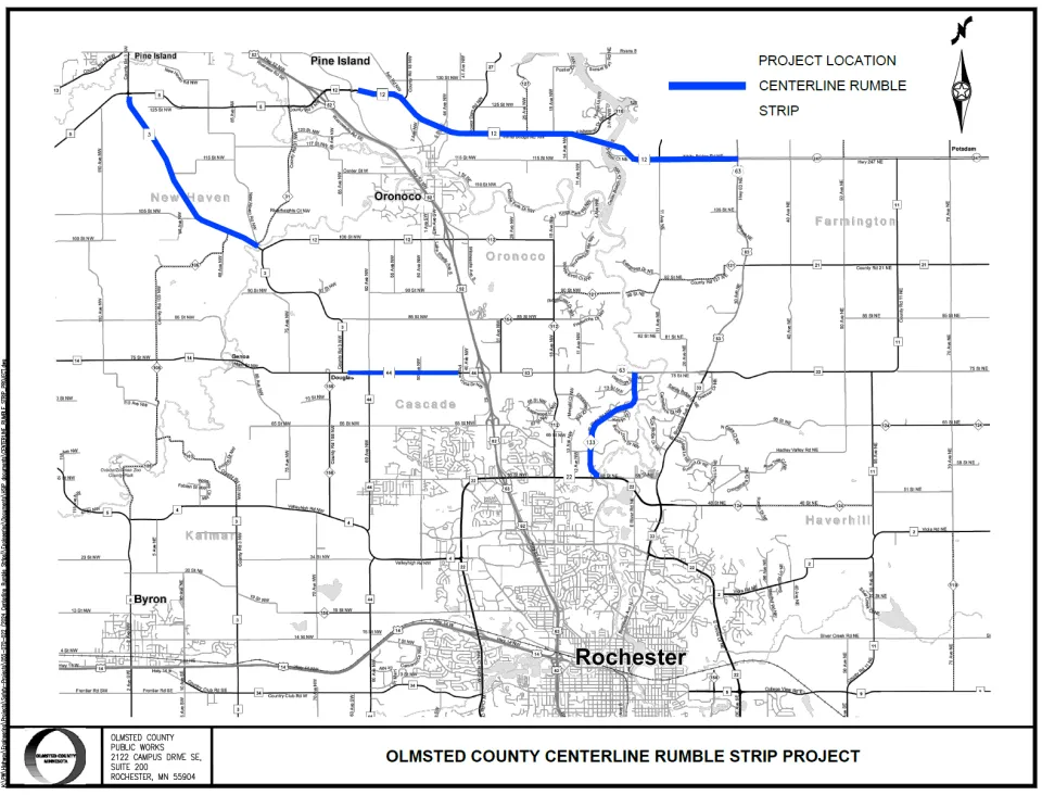 rumble strip map