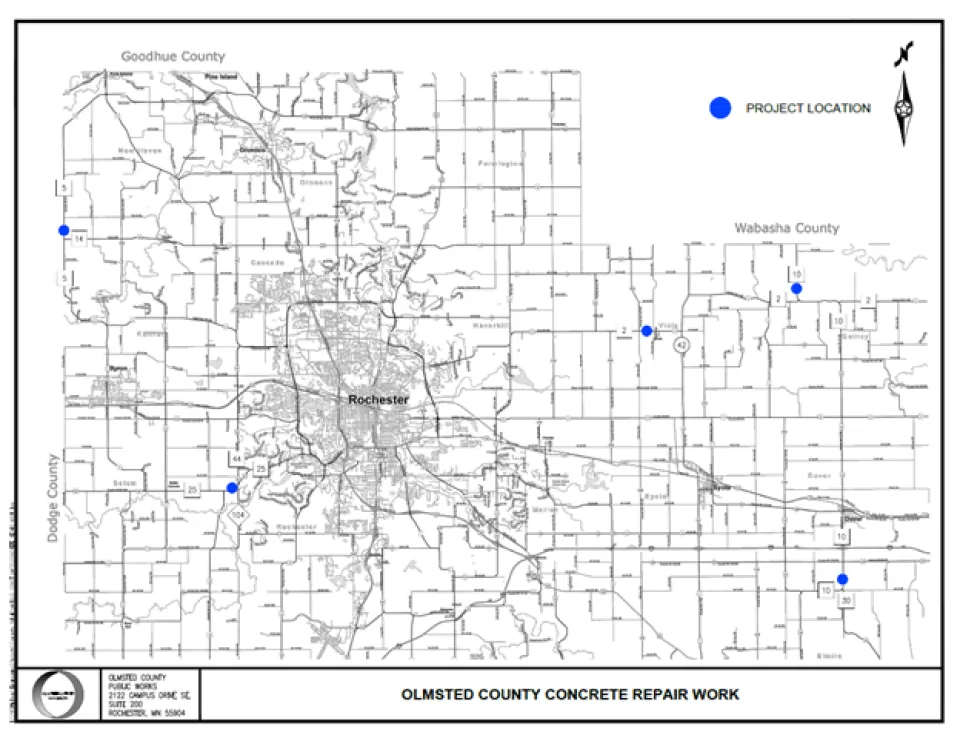 OC Concrete Repair Work Map