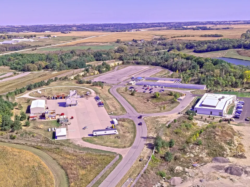 Drone Photo of Public Safety Training Center