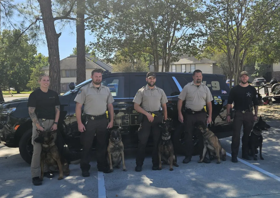 Group Photo of Sheriff's Office K9 Team at Nationals