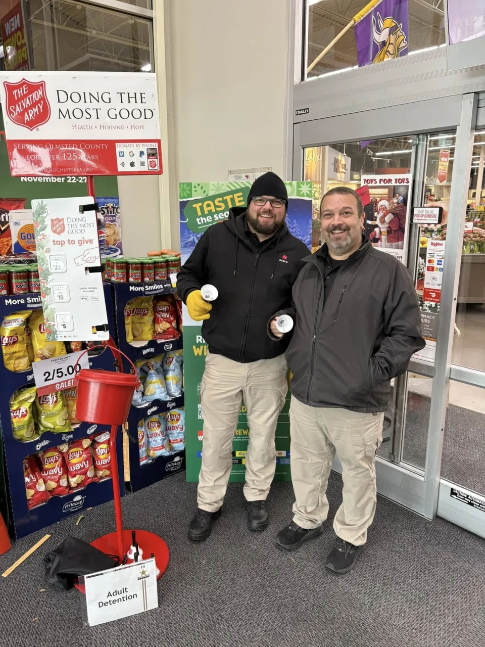 Sheriff's Office Employees Ringing Bells for the Salvation Army