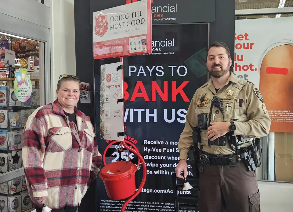 Sheriff's Office Employees Ringing Bells for the Salvation Army