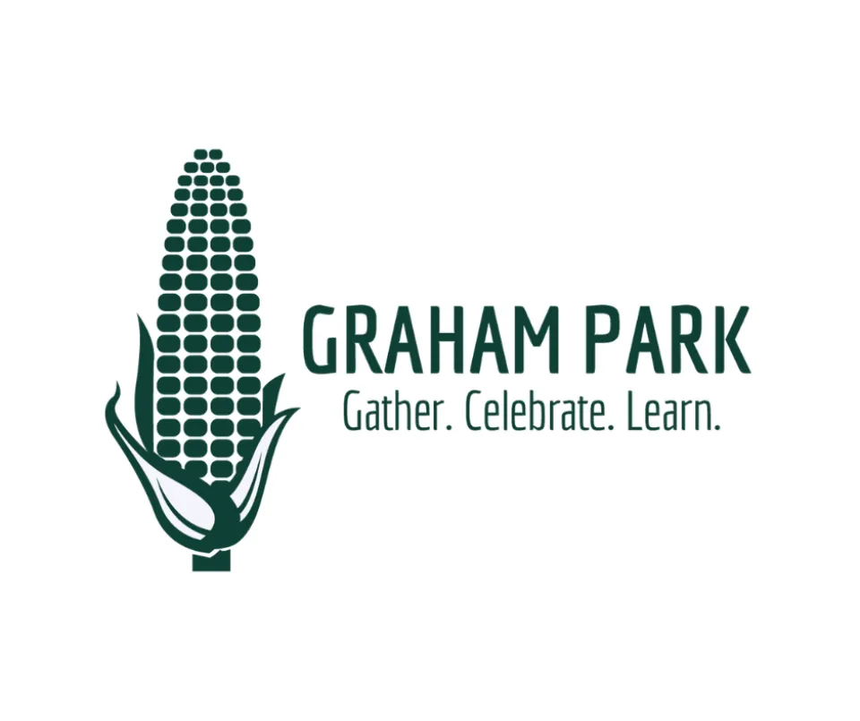 Graham Park logo. Gather. Celebrate. Learn