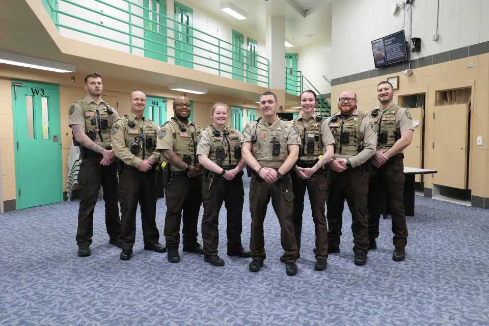 Platoon photo inside the detention center