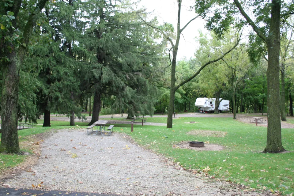 Campsite at Chester Woods Park