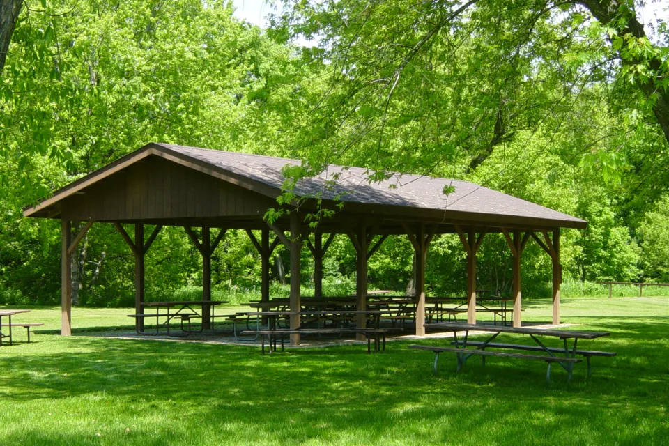 Picnic shelter 3 at Oxbow Park