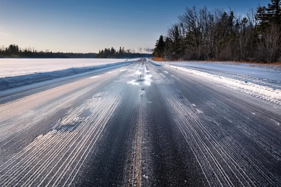 Icy road